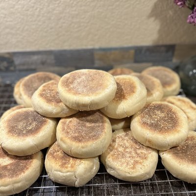 Sourdough English Muffins