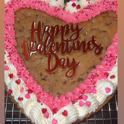 Heart Shape Cookie Cake 