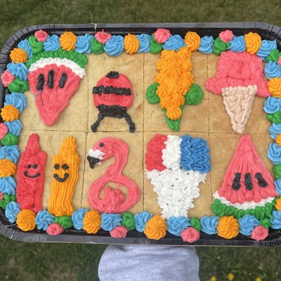 Rectangle Shareable Cookie Cake 