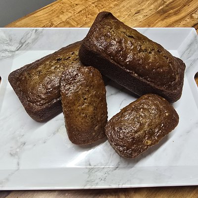 Mini Size Banana Walnut Sourdough Bread 