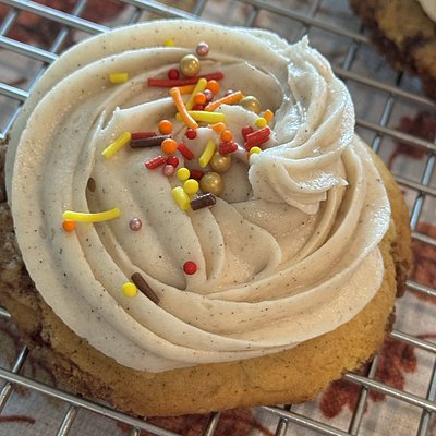 One Dozen Pumpkin Spice Cinnamon Roll Cookie