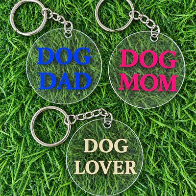 Dog Mom Keychain 