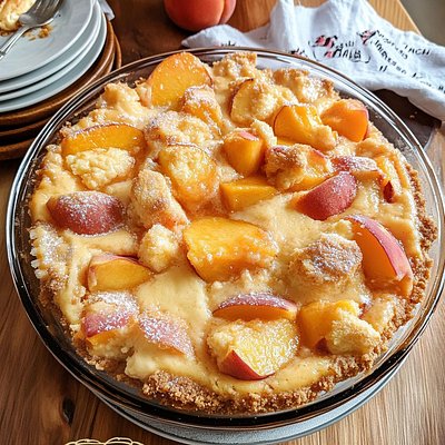 Peach Cobbler Cheesecake 
