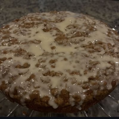 Vanilla Glazed Cinnamon Coffee Cake