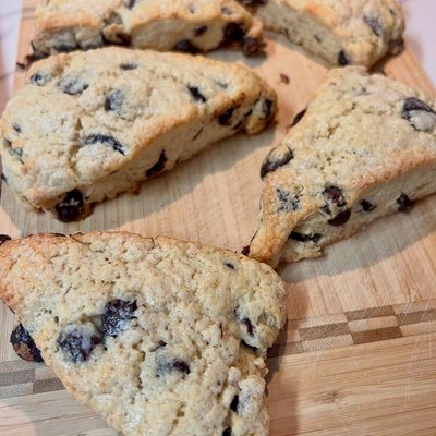 Chocolate Chip Sourdough Scones