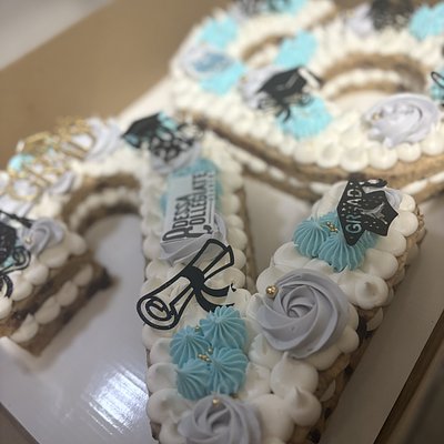 Number / Letter Cookie Cake