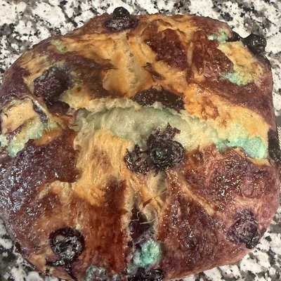 Sourdough Lemon Blueberry w/Lemon Curd Cream Cheese