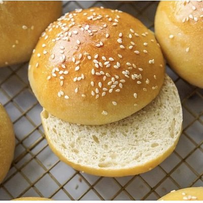 One Dozen Sourdough Hamburger Buns