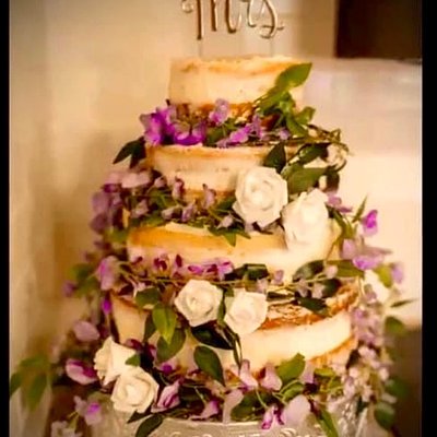 4Tier Naked cake