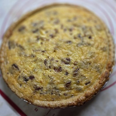 Quiche- bacon/gruyere/aged cheddar