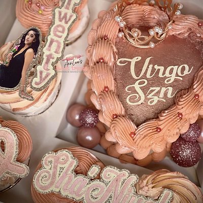 Bento Birthday Box - 6inch Single Layer & 5 Cupcakes