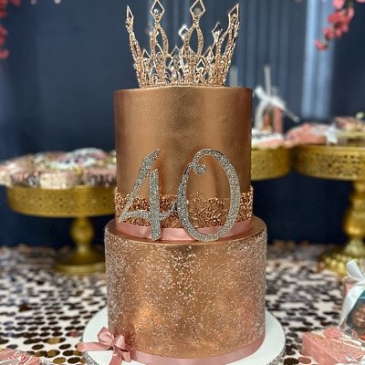 Two Tier Cake (Serves 30-40)