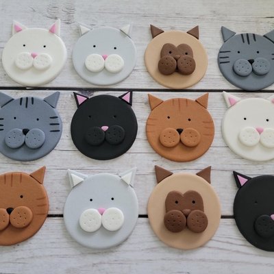 Cat Cupcake Toppers