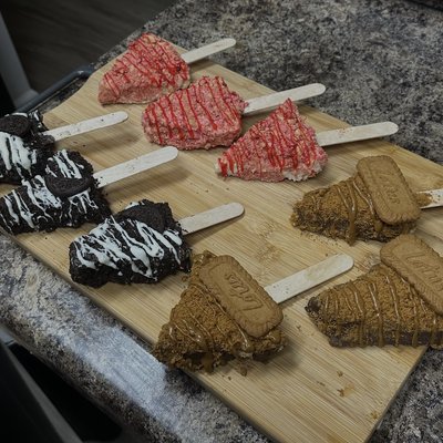 Dipped cheesecake sticks