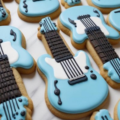 Guitar Set Sugar Cookie