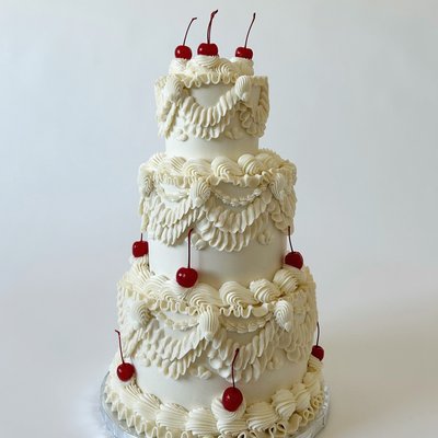 3 Tier Round or Heart Cake 