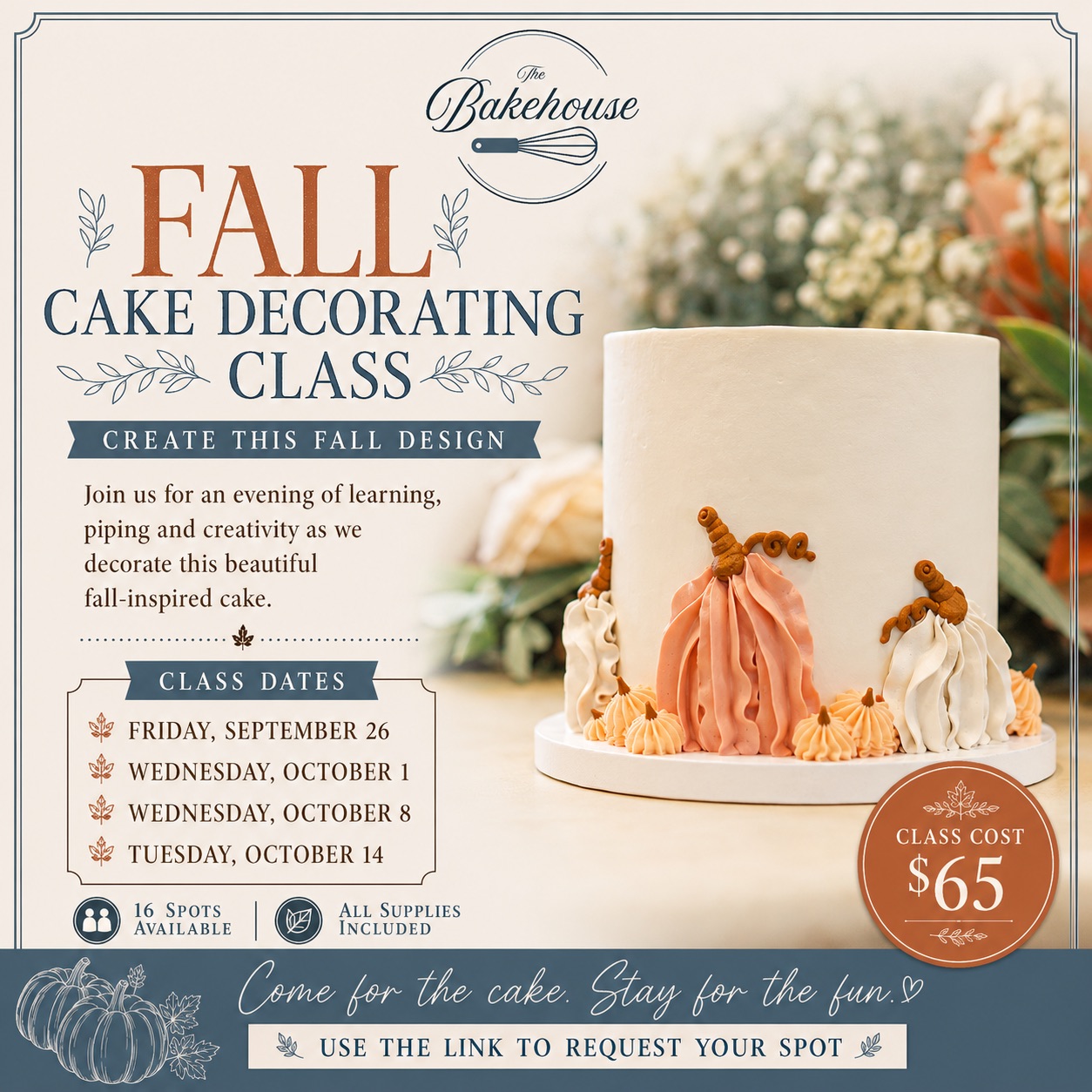 Fall Cake Class