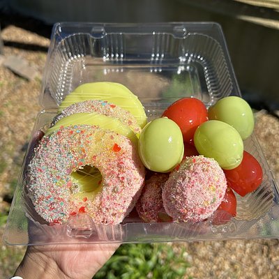 Candied Grapes & Pineapples 