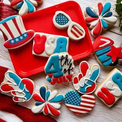 Fourth Of July Cookie Set #2