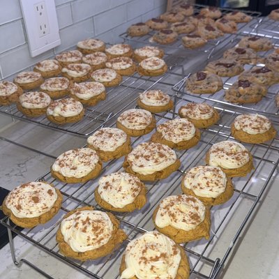 Iced Pumpkin Cookies