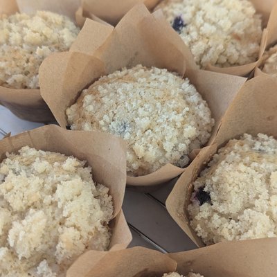Blueberry Muffin With Crumble Topping (Qty 12)