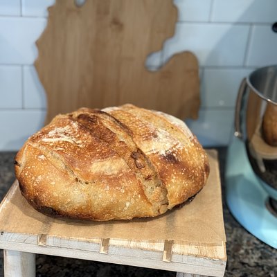 White Chocolate + Almond Infused Sourdough 