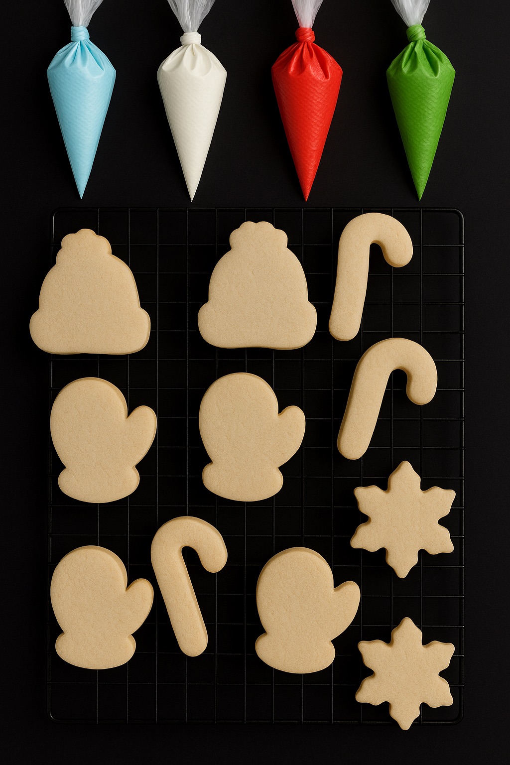 PRESALE: Christmas DIY Cookie Kits (12 Cookies With Icing And Sprinkles) *image for example only, set comes with 12 cookies