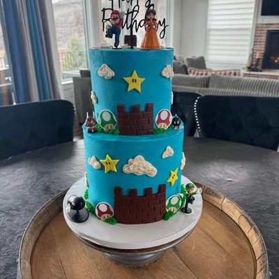 Two Tiered Cake 8/10 Inch 