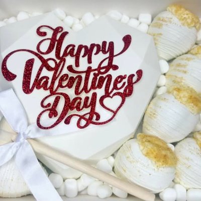 Breakable Heart W/ Cheesecake Stuffed Strawberries 
