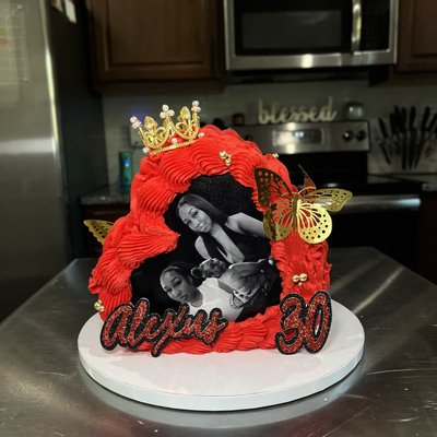 Sideway Heart Cake