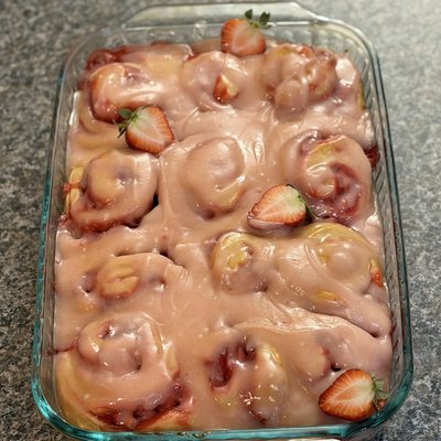 Sourdough Strawberry Rolls 