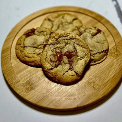 Brown Butter Salted Caramel Cookies