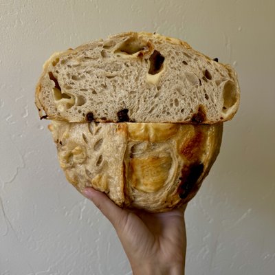 SUN DRIED TOMATO & PARMESAN SOURDOUGH BREAD