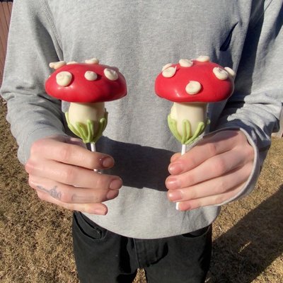Mushroom Cake Pops 🍄