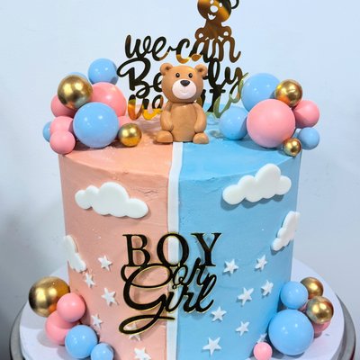 Gender Reveal  Cake 