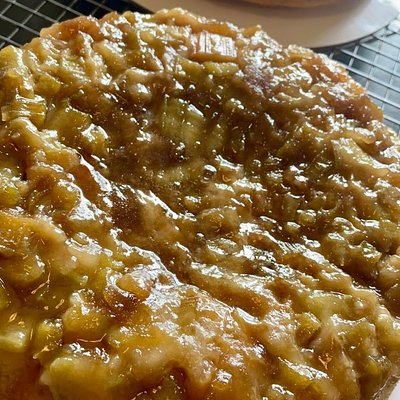 Rhubarb Upside Down Cake  8” Round
