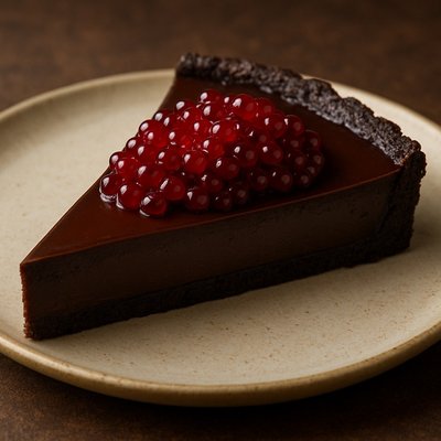 Dark Chocolate w/ Red Wine Caviar (4 inch)