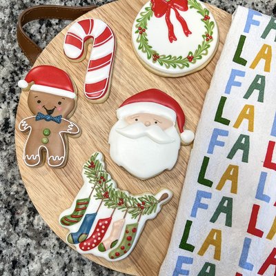Dozen Christmas Cookies - Classic Christmas Theme 