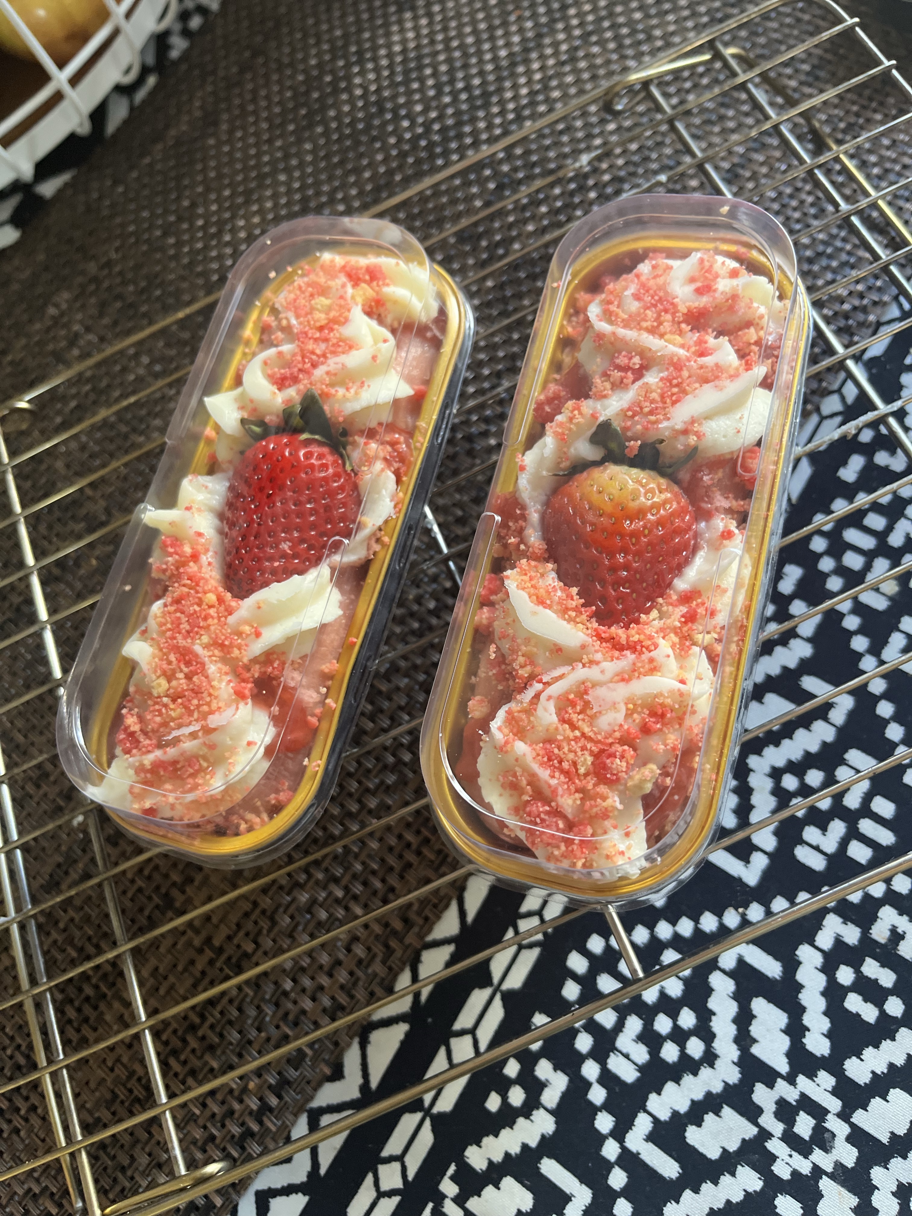 Strawberry Crunch Mini Loaf Cake