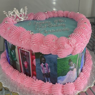 Heart Cakes With Photos On Side