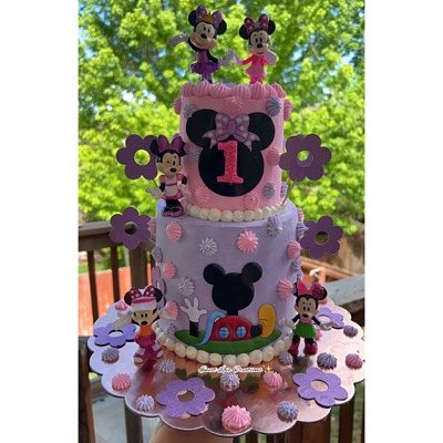 Two Tier 4” & 6” Custom Cake (serves 25-28) Starting @