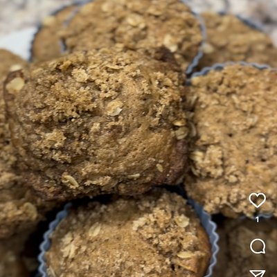 Apple Crumb Discard Muffins- 6 Large