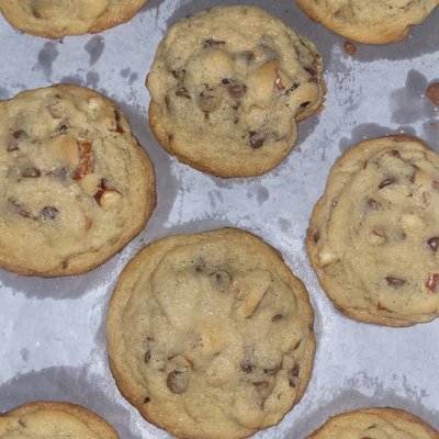 Salted Pretzel Chocolate Chip Cookies 