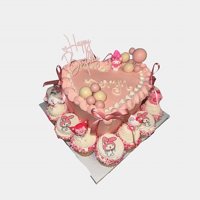 Celebration Board With 12 Cupcakes 