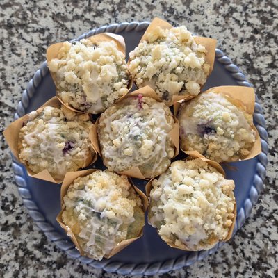 Blueberry Lemon Sourdough Muffins (4 Pack)