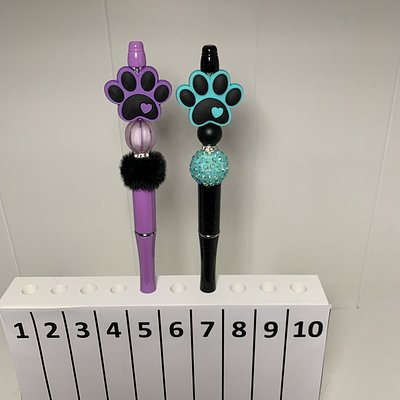 Paw Print Beaded Pens --- To Order Please Note The Number That Corresponds To The Pen(s) You Would Like To Purchase