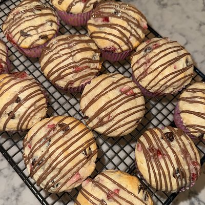 Chocolate Strawberry Muffins