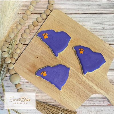 South Carolina / Clemson Cookie Set (State & Color Customizable)