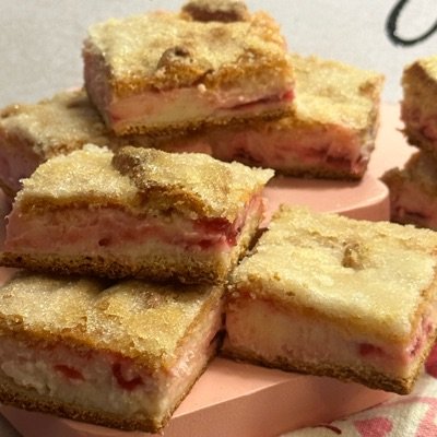 Raspberry Cheesecake Bars              1/2 Dozen