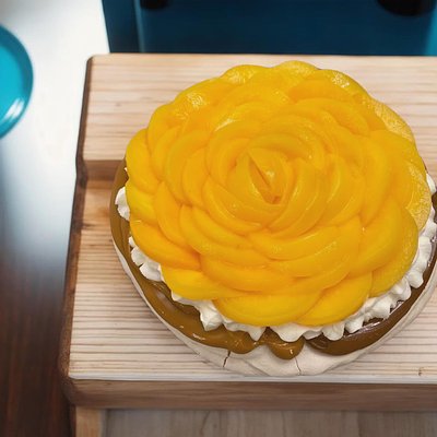 Pavlova de Melocotón (10 A 12 Porciones )